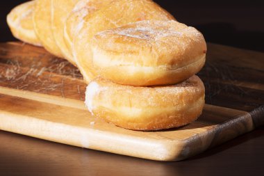 Group of cinnamon donuts 